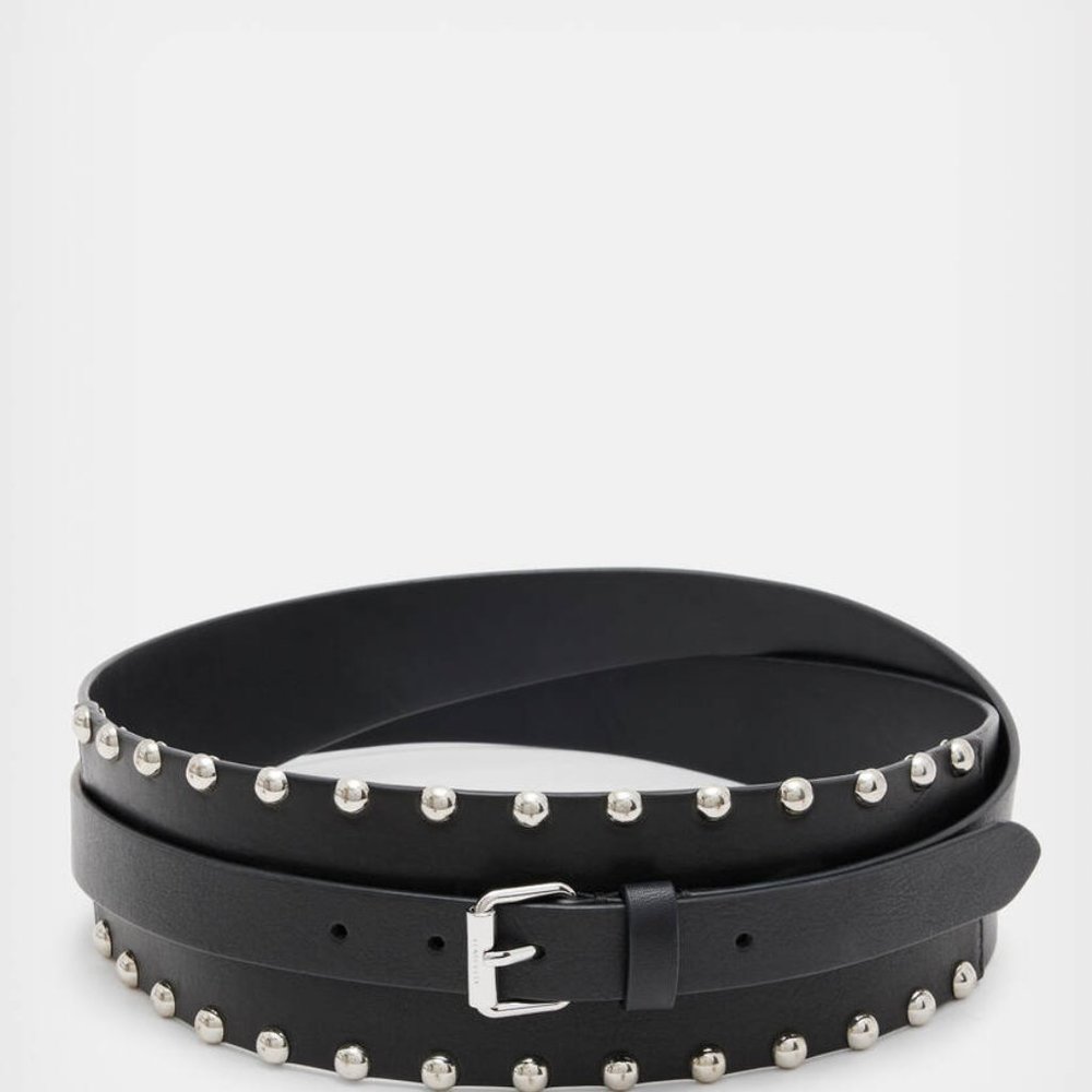 AllSaints Alcor Studded Wrap Belt L/XL
